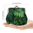 thumbnail image 2 of Leaves Premium Slim Wallet with Microfiber Material and Zinc Alloy Jaws - 4.3x4.7 inches/11x12 cm Compact Coin Purse for Men and Women, 2 of 7