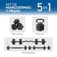 thumbnail image 2 of Mancuerna con Peso Ajustable Altera  AL-G15 C/ Discos de Cemento Intercambiables Mas Pesa Rusa 15Kg, 2 of 7