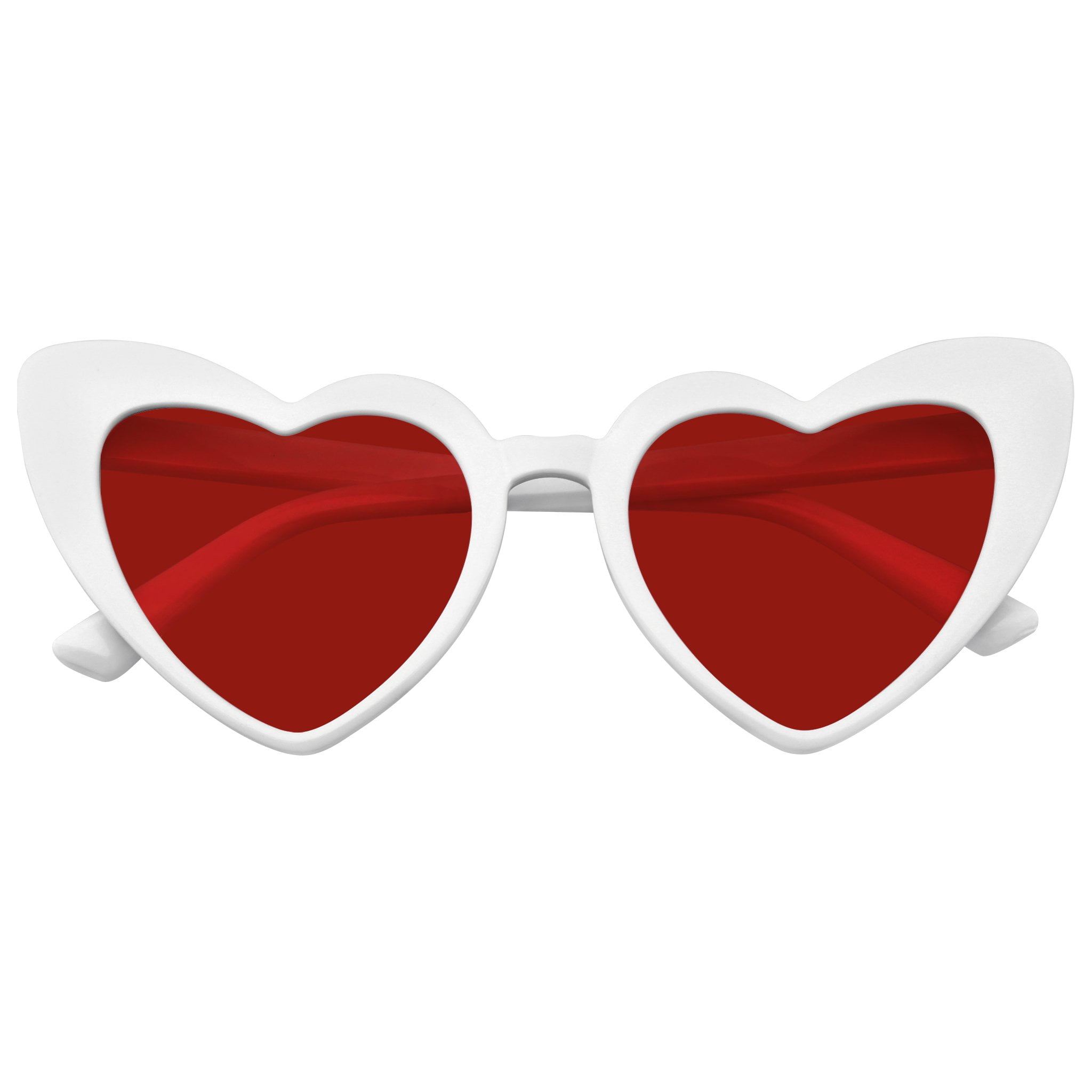 Emblem Eyewear Cat Eye Heart Shape Sunglasses Retro Festival Color