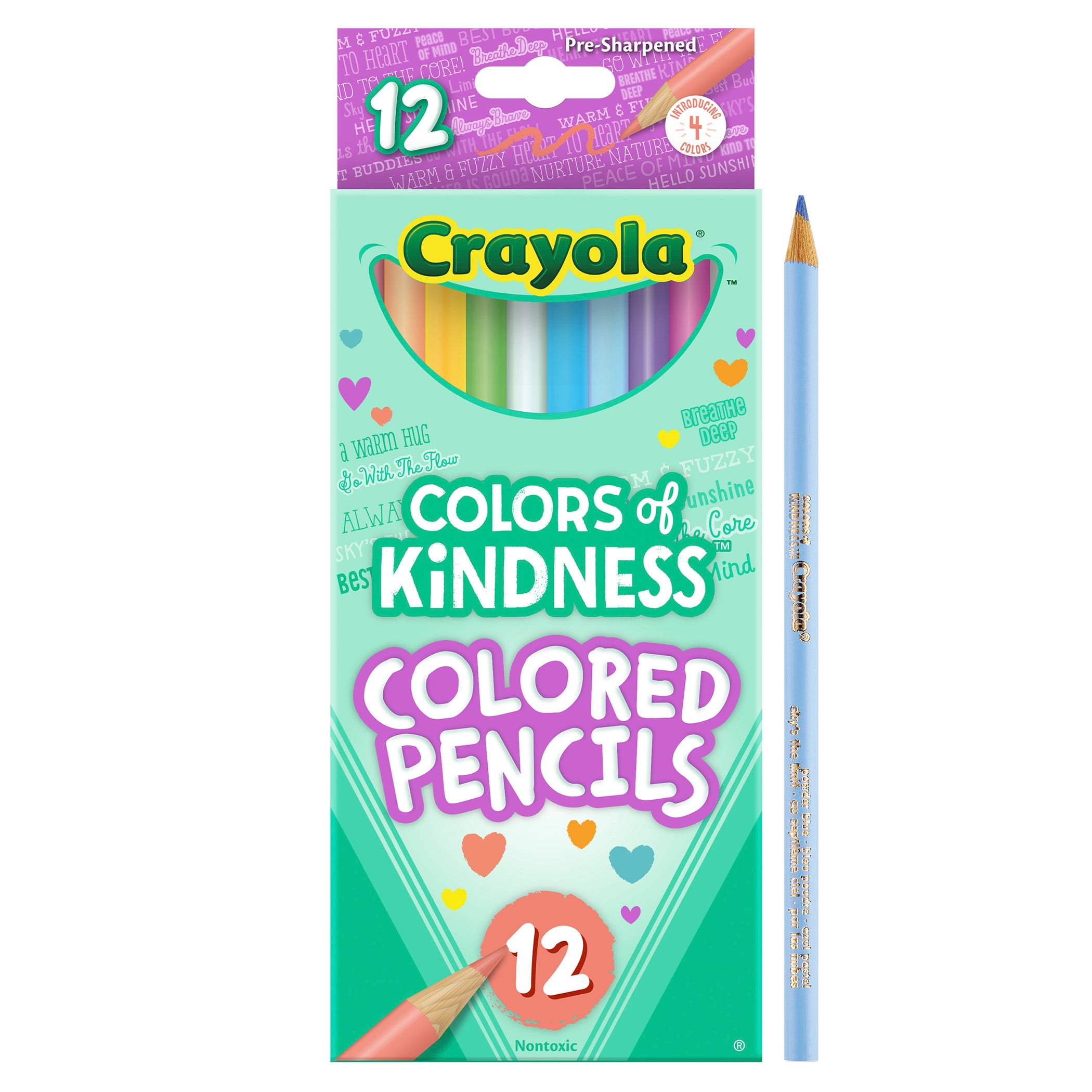 Crayola Colors of Kindness Colored Pencils, 12 Per Pack, 12 Packs