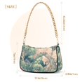 thumbnail image 3 of FORMRS Womens Shoulder Bag with Chain Strap Clutch Purse Cute Tote Handbag, Floral Forest Pattern, 3 of 7