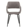 thumbnail image 4 of Ariana Mid-Century Gray Open Back Dining Accent Chair, 4 of 7