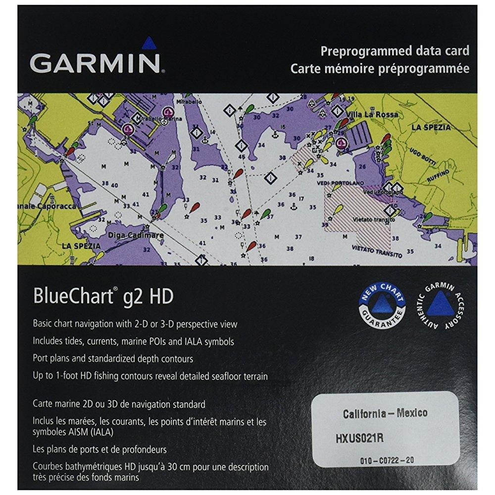 Garmin BlueChart g2 California/Mexico Saltwater Map microSD Card