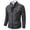 Dark Gray, variant on Men's Sweater Jackets Full Zipper Turtleneck Long Sleeve Striped Cardigan Casual Warm Stretchy Knit Fall Winter Outwear Fashion Outfit