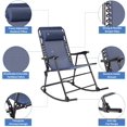 thumbnail image 4 of Outdoor Rocking  Chair with Headrest Pillow, 4 of 13