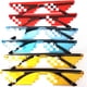 thumbnail image 2 of gafas de mosaico gafas de sol secundarias mi personalidad mundial gafas de sol pixeladas, 2 of 6
