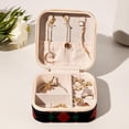 thumbnail image 6 of Pakistan Travel Portable Square Decorative Box with Necklace Holder and Jewelry Organizer - Ideal for Rings, Earrings, Necklaces, Bracelets - Suitable for Girls and Women, 6 of 6