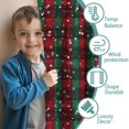 thumbnail image 3 of Blackout Kids Curtains,Red and Green Plaid Christmas Snow Pattern Childrens Insulated Curtains Set Of 2,Bedroom Essentials,Toddler Room Decor 42"x84", 3 of 5