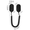 thumbnail image 2 of Wall Mounted Remote Control Holder with Retractable Cord for TV and Air Conditioner No Drilling Installation and Wall Damage Free Storage Organization Solution, 2 of 6