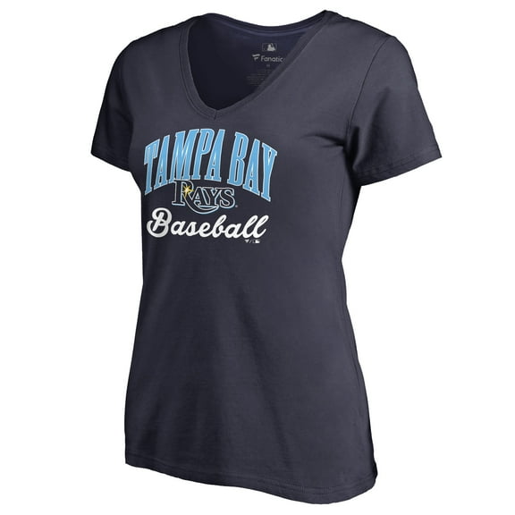 Women's Navy Tampa Bay Rays Victory Script T-Shirt