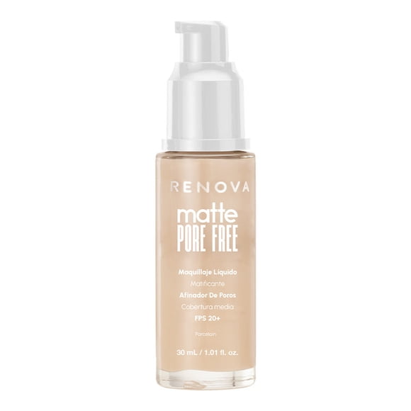Maquillaje Líquido Renova Matte Pore Free Porcelain 30 ml