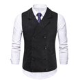 thumbnail image 2 of Camiseta sin mangas con capucha informal para hombre - Poliéster, color liso, cordones - Primavera/verano, 2 of 7