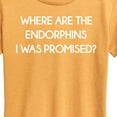 thumbnail image 3 of Instant Message - Where Are The Endorphins - Women's Short Sleeve Graphic T-Shirt, 3 of 7