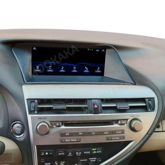 MOOKAKA 10.25 inch Linux Carplay Screen/Radio/Multimedia Player for Lexus RX 2009 2010 2011 2012 Universal Car Navigation/GPS Upgrade Headunit Display 1080P Touch Screen Replace System
