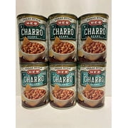 HEB Texas Style Charro Beans 15 Oz Can (Pack of 6)