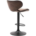 thumbnail image 4 of Modern Home  Kappa Vintage Contemporary Faux Leather Adjustable Height Barstool - 21" - 32" Variable Height Bar/Counter Chair Single, 4 of 7