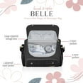 thumbnail image 2 of Hannah & Sophia Belle Convertible Diaper Backpack & Messenger Bag, Black Orchid, 2 of 12