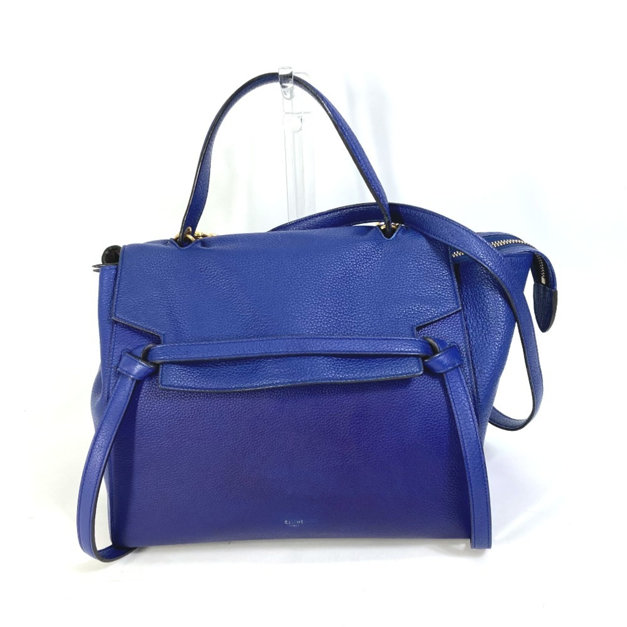 Pre-Owned CELINE Handbag Belt Bag 2-Way Shoulder Leather  display picture 2