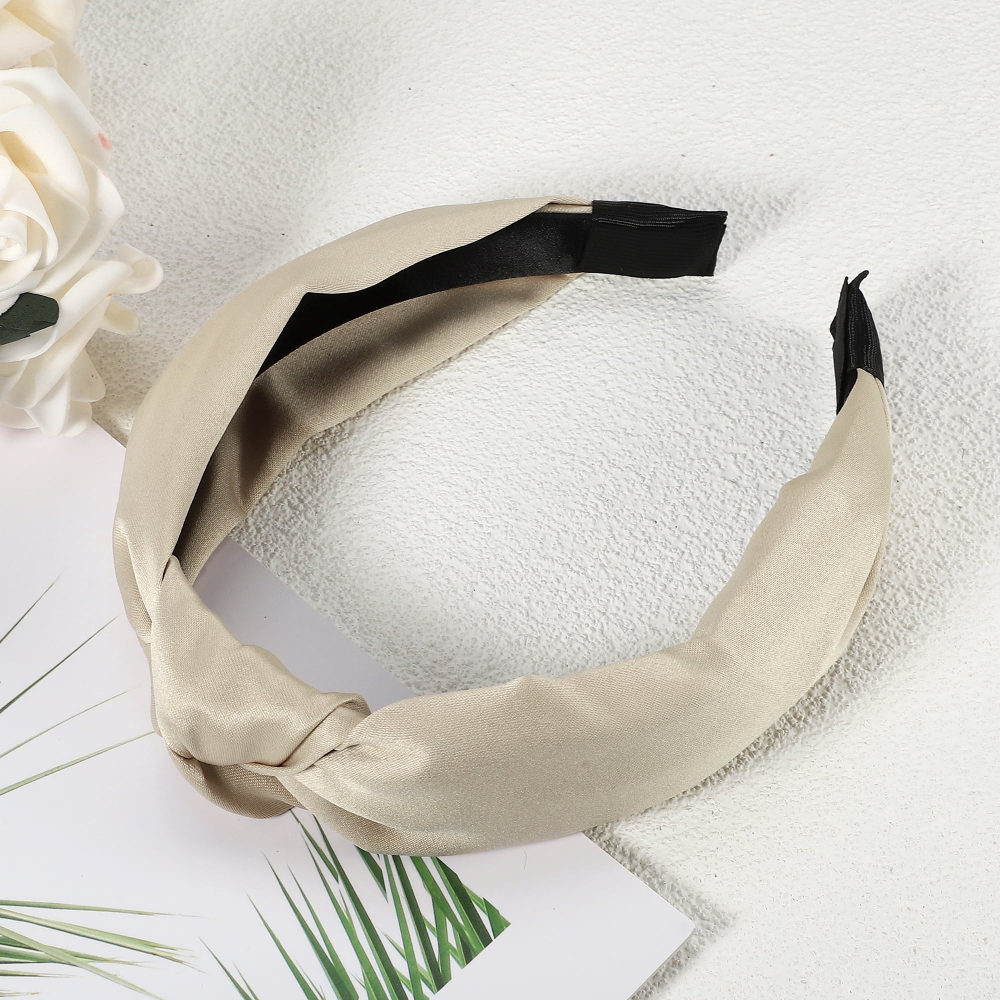 Unique Bargains Silk Knotted Headband Hairband for Women 1.2  display picture 3