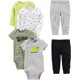 thumbnail image 3 of Simple Joys by Conjunto de 6 Piezas (Manga Corta y Larga) y Pantalones Conjunto de Pantalones para Bebé-Niños, 3 of 5