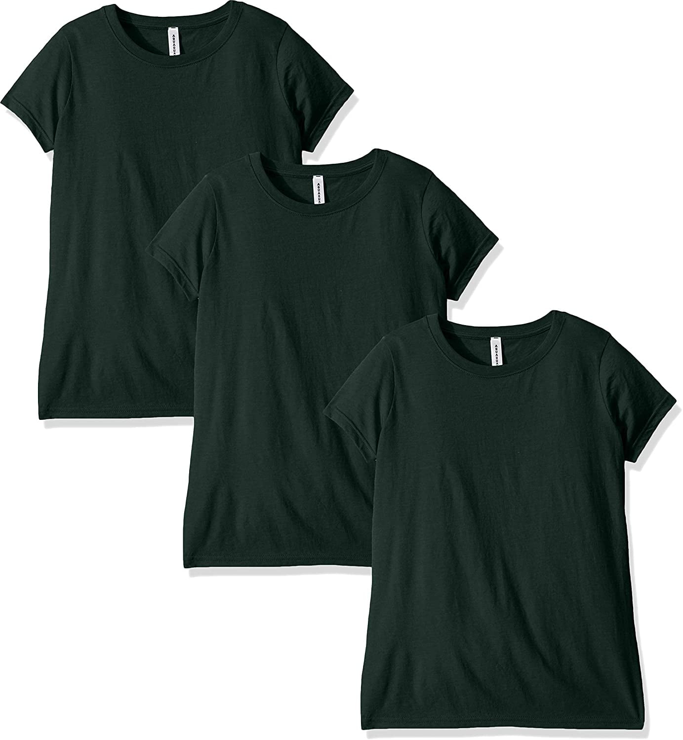 AquaGuard Womens Fine Jersey V-Neck Longer Length T-Shirt-2 Pack 
