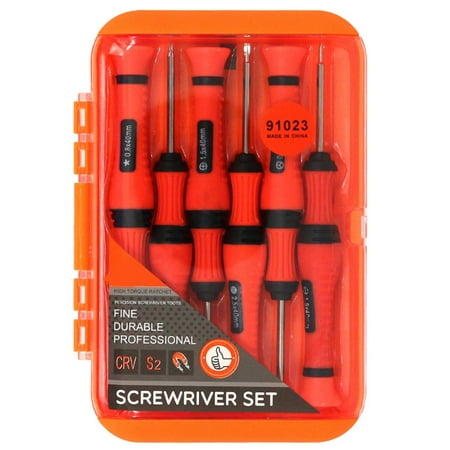 

6-In-1 Screwdriver Mobile Phone Set Cross Driver Bits Tool for Clock Glasses