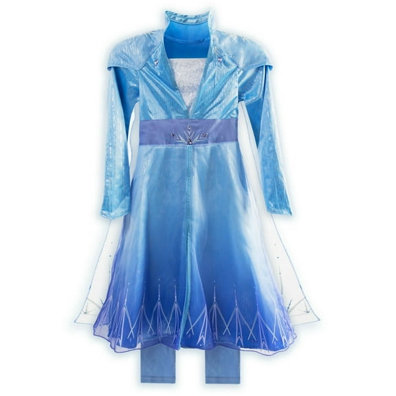 Disney Store Frozen 2 Elsa Travel Costume Dress Set Girls Toddler Size 4