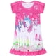 thumbnail image 3 of Camisones para niñas Ropa de dormir Unicornio Camisas para dormir Pijamas de manga corta para niños Vestido de noche para dormir Adepaton CJWUS-3867, 3 of 7