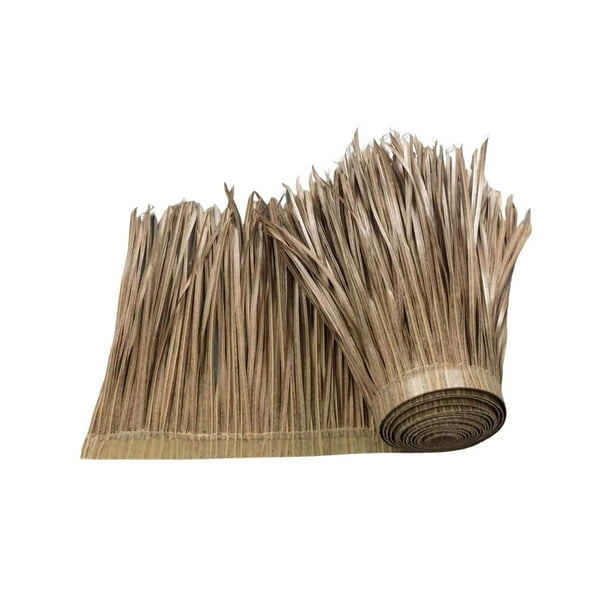 Rollo de paja de palma para decorar techos, paneles de persianas de , césped artificial, 50 cm de 99 cm de largo, para recortar zócalos y t