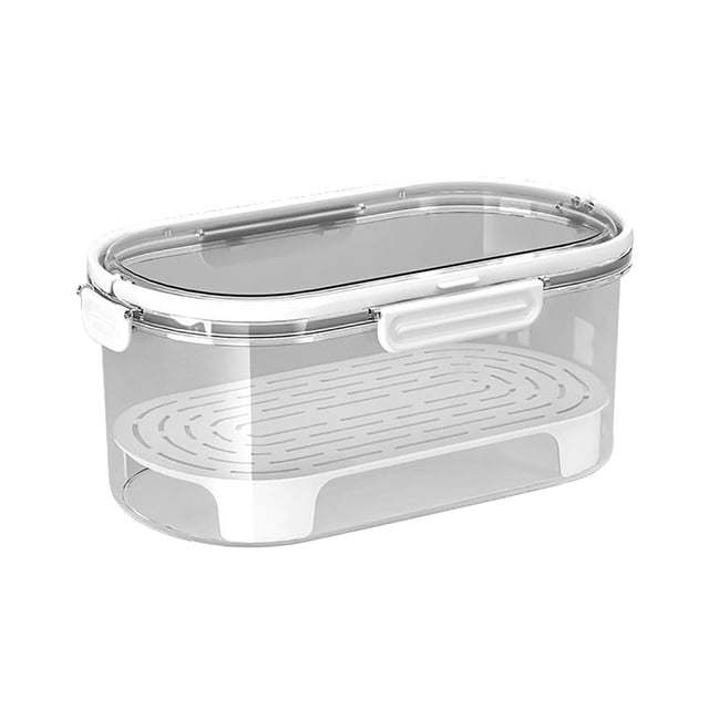 Ohufall Boîte de Conservation Extérieure pour Pique-Nique et Camping, Boîte Bento Compartimentée de Qualité Alimentaire, Panier Scellé pour Réfrigérateur, Boîte de Rangement Transparente pour Fruits, Contenants de Conservation des Aliments, Contenants pour Préparation de Repas