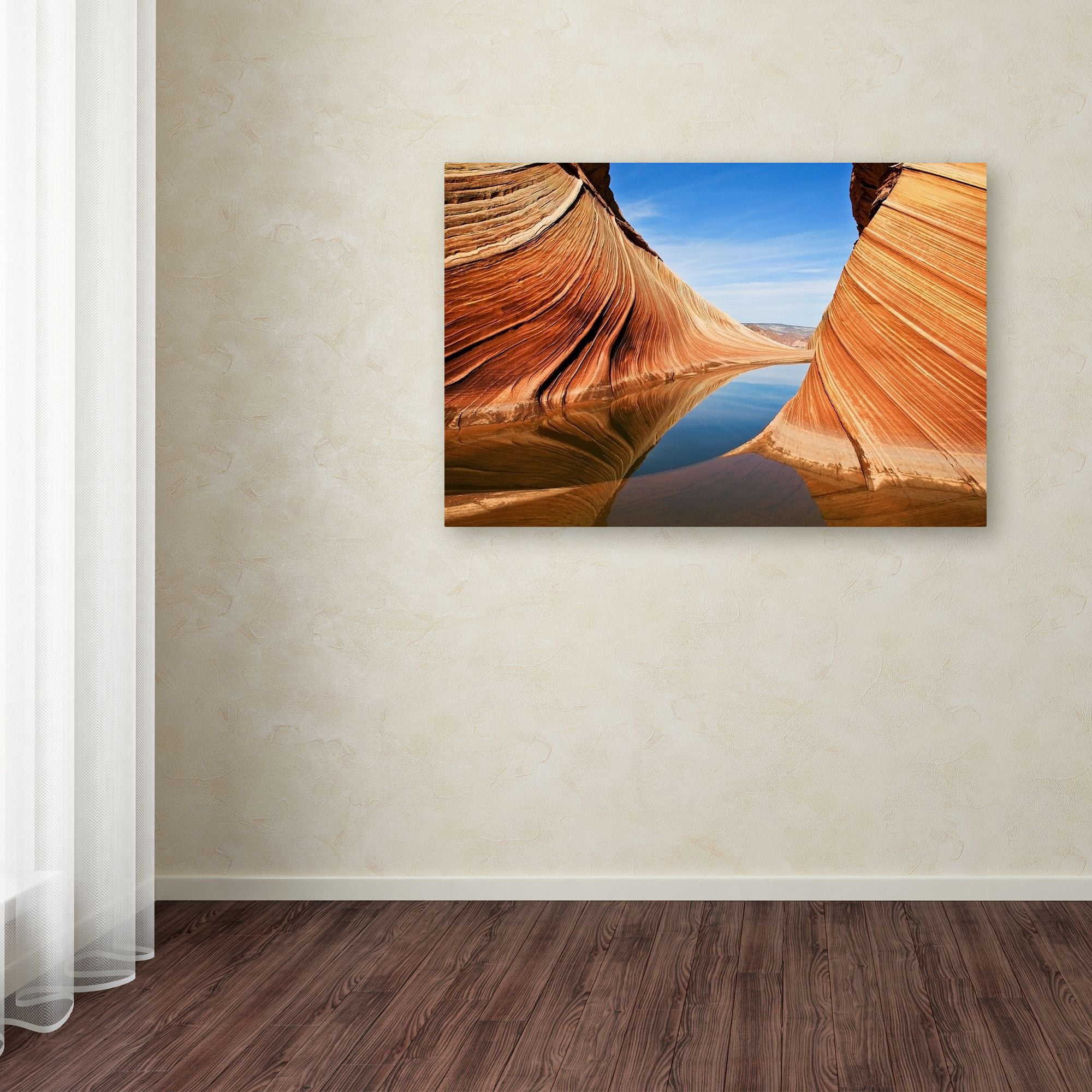 Trademark Fine Art 'Follow The Flow' Canvas Art by Nanouk El Gamal