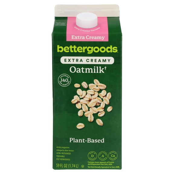bettergoods Plant-Based Extra Creamy Oat Milk, 59 fl oz