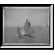 Historic Framed Print, Yacht Finess [sic], 17-7/8" x 21-7/8"