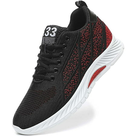 

CERYTHRINA Men Elevator Sneakers Sports Shoes Invisible Height Increasing 2.36 Inches Taller Elevator Shoes Lace up Fashion Sneakers