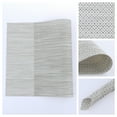 thumbnail image 2 of REGALWOVEN Placemats Set of 6 Solid Placemats for Dining Table Decor Indoor Outdoor Washable Kitchen Table Mat Wipe Clean Beige 18*12in, 2 of 7