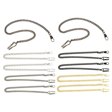 10 Pcs Pocket Watch Chain Necklace for Men Men's Watches Vintage Pendant Chains Mens Silver Making Necklaces Man