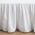 thumbnail image 6 of Bed Skirt Full Size White Ruffled Bed Skirts with Split Corners Dust Ruffle Bed Skirt with Platform 18 Inch Drop, White, 6 of 10