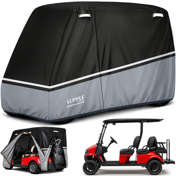 LUPPLE Universal Golf Cart Cover 6 Passenger, Fit for EZGO Express L6/S6, Club Car Villager