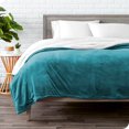 thumbnail image 2 of Bare Home Plush Sherpa Bed Blanket - Fluffy & Soft - Reversible - Lightweight - Twin/Twin XL, Caribbean Sea, 2 of 7
