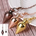 thumbnail image 2 of QQTDFG Fashion Jewelry Reiki Pendulum Pendant Healing Waterdrop Pendule Reiki Amulet-Rose Gold, 2 of 9