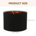 thumbnail image 3 of Round Lampshade Linen Fabric Pendant Lamp Shade Decorative Table Light Shade, 3 of 9
