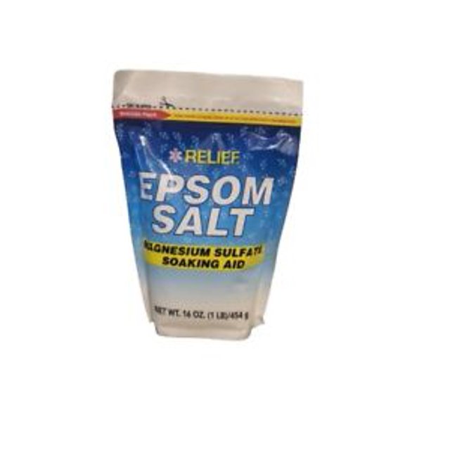Relief Epsom Salt Magnesium Sulfate Soaking Aid 16 oz