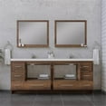 thumbnail image 5 of Alya Bath Sortino 84" Wood Bathroom Vanity with Acrylic Sink in Brown, 5 of 7