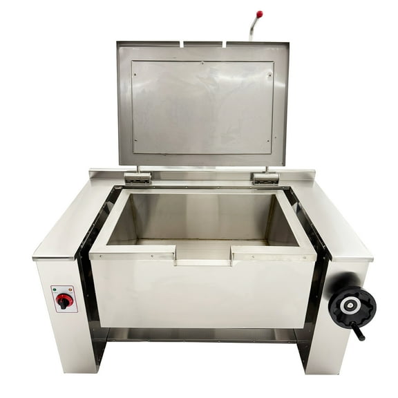 Commercial Electric Tilting Skillet Braising Pan 0-90° High-Power Heating Heavy-Duty Stainless Steel Pan 220V