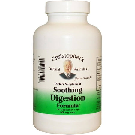 Christopher's Original Formulas Soothing Digestion Vegetarian Capsules, 180 CT