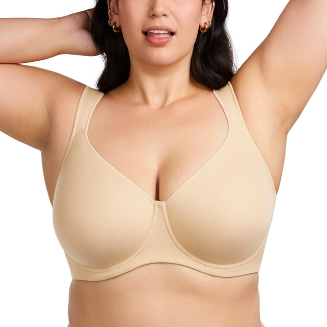 Sujetador Minizer HSIA de cobertura total con soporte 36DD beige
