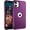 Deep Purple/Black, variant on for iPhone 11 Case, Phone Case iPhone 11, Heavy Duty 2 in 1 Full Rugged Shockproof Protection Hybrid Hard PC Bumper Drop Protective Girls Women Boys Men Cute iPhone 11 Cover, Hot Pink Design