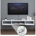 thumbnail image 2 of Repisa Flotante Slim O Mesa Tv Moderna Blanca 1 Puerta blanca MUEBLERIA LIZ Muebleria liz Moderno, 2 of 4