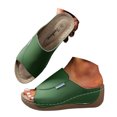 thumbnail image 3 of DXOUPM Sandals for Women Wedge Comfortable Breathable Open Toe Casual Beach Summer Sandals, 3 of 4
