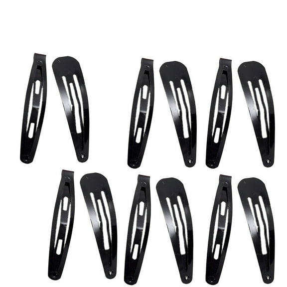 MLINS 48Pcs Pure Black Hair Clips Hair Decoration Accessories Barrette Hair for Home Women Girls Size Black